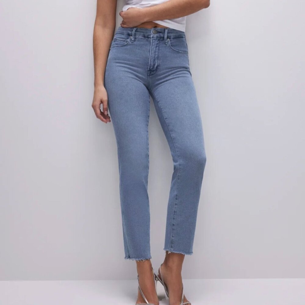 Good American Good Straight Jeans - Blue449